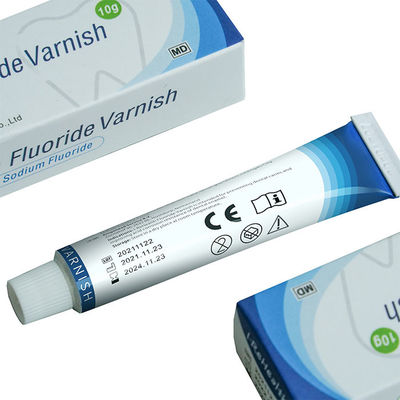 CE ISO 인증을 받은 5% 나트륨 플루오라이드 치아 가시가 발생하지 않도록 하는 멜론 맛의 치아 라크
